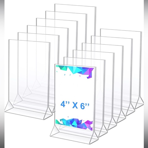 Set of Acrylic Sign Holders - Picture 1 of 6